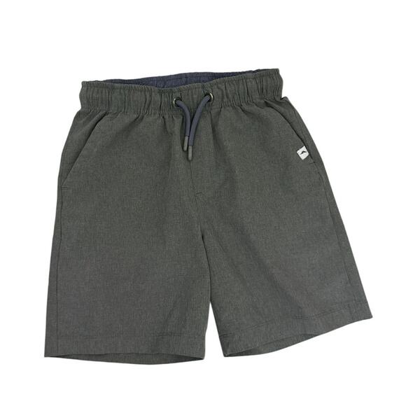 Tommy Bahama Active Dri-Fit Drawstring Green Gray Athletic Shorts Size 7/8 - Picture 1 of 3